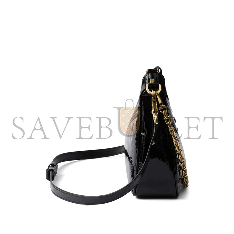 PRADA RE-EDITION MINI NAPLAK PATENT LEATHER BAG 1BC204 (22*18*6cm) PRADA RE-EDITION MINI NAPLAK PATENT LEATHER BAG 1BC204 (22*18*6cm)
